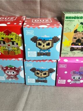 6 Cartoon Animal Building Block Toy - Kids Construction Set